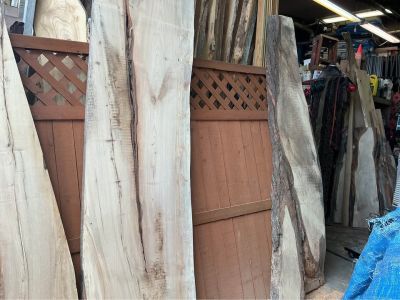 LIVE EDGE BOARDS FRESH OFF THE OVERSIZE PLANER