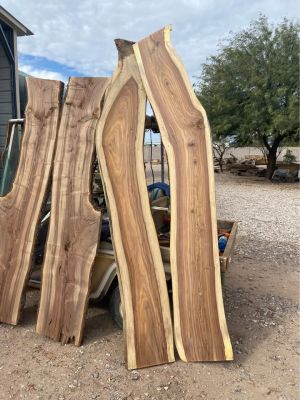Live edge wood slabs