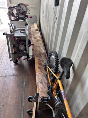 Rustic Live Edge Wood Beam – Over 9Ft – One-of-a-Kind Piece