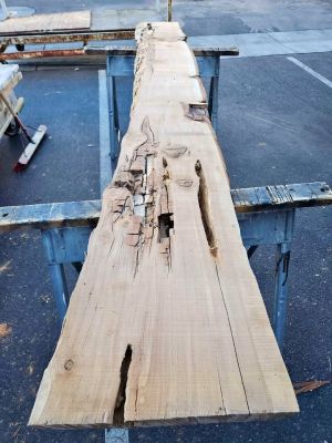 Cool Epoxy Project Wood - Live Edge Kiln Dried 3x14x9'3" Juniper Slab