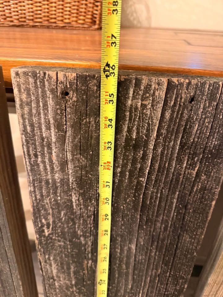 Six Rough Cut Pine Weathered Grey Wood Boards - Image 4
