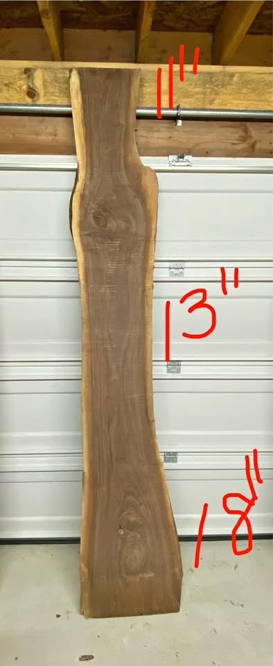 Black walnut slab.