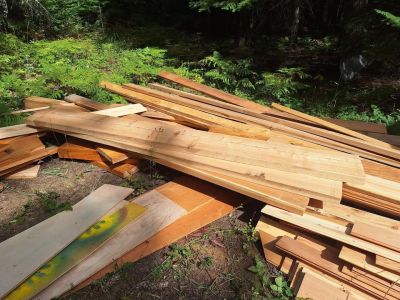 Cleaning out storage - wood pieces