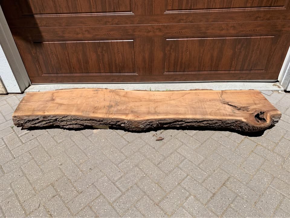 Live edge walnut slab/mantle - Image 2