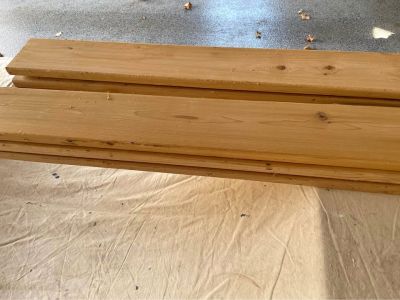 Cedar Wood Planks

Three 10’, three 12’ red cedar deck boards (5 1/2” x 1” actual width / thickness)