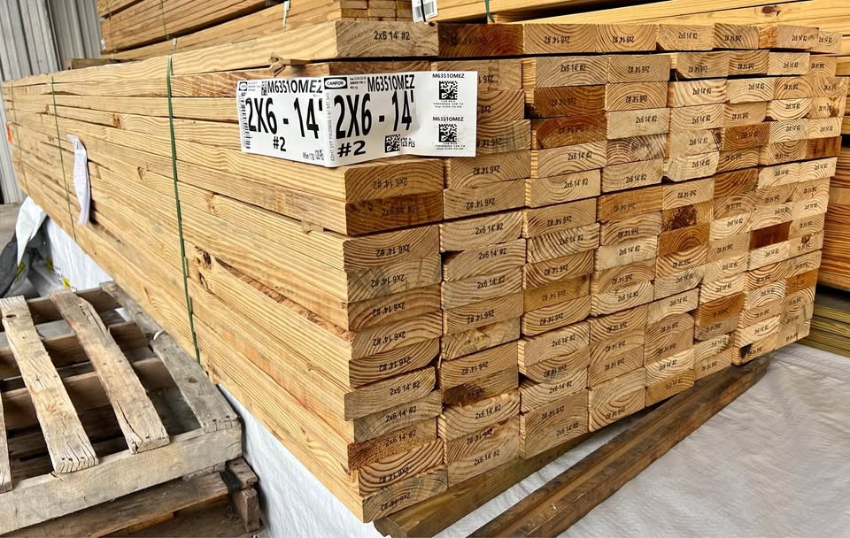 2X6X14FT YELLOW PINE $7.85 
☎️☎️CALL KIMBERLY [hidden information]☎️☎️ - Image 1