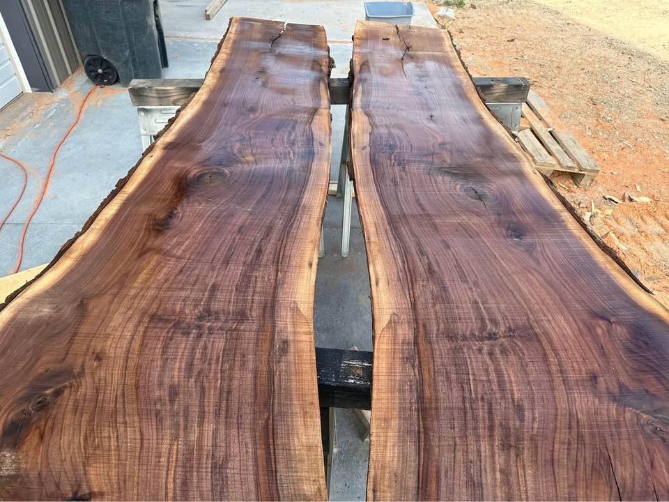 LIVE EDGE WOOD SLABS OAK, MAPLE, ELM, WALNUT, SAWMILLING W/ WOODMIZER SUPER 70 SAWMILL - Image 8
