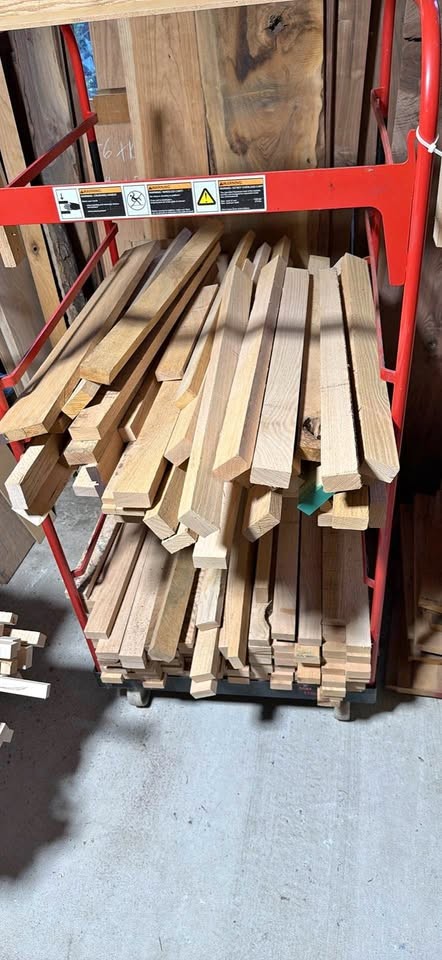 100 plus pcs. Kiln Dried Red Oak. 1”x2”x36” - Image 1