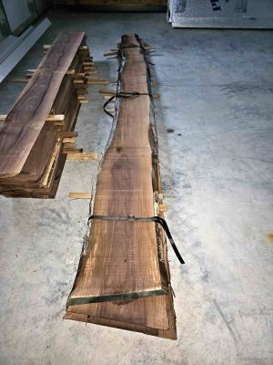 Walnut live edge slabs 1" x 12" x 11 foot