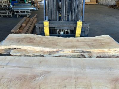Live edge maple slabs