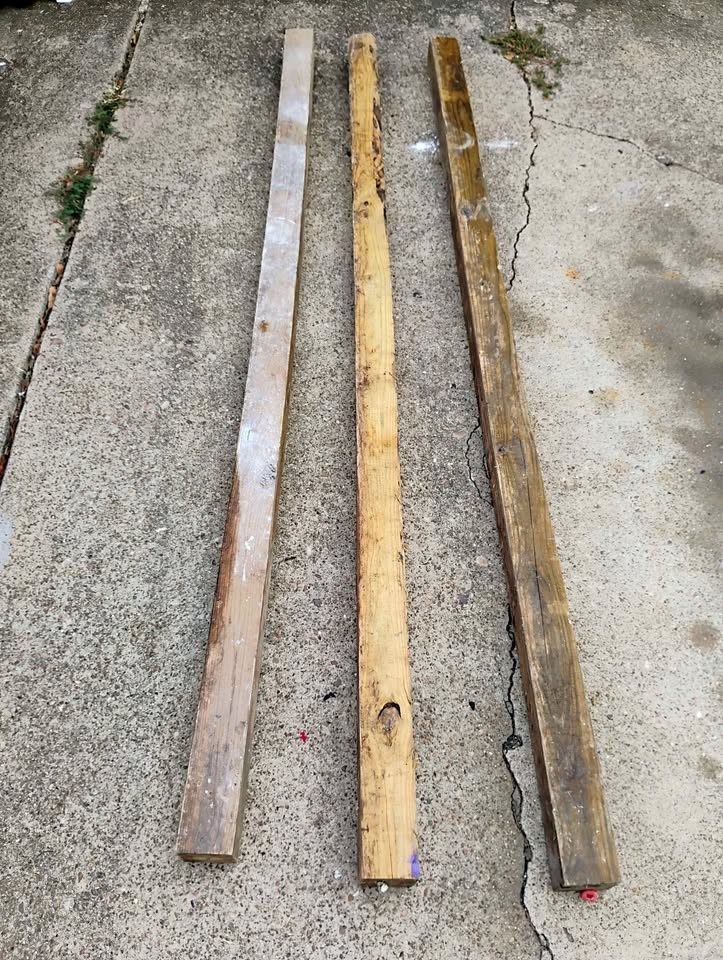 3 4X4 8ft Treated Lumber