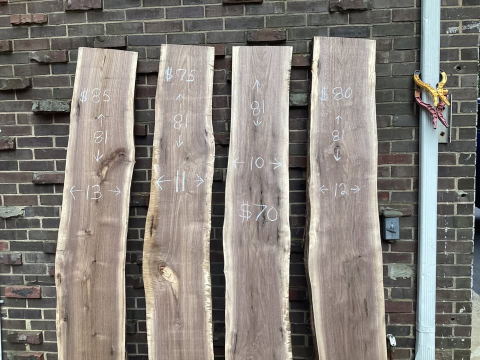 Black walnut live edge slabs - Image 2