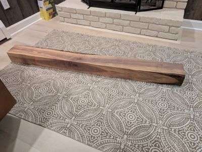 Black Walnut Mantel