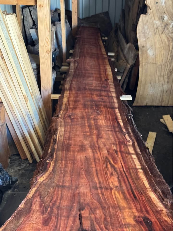 15’ Live Edge Redwood Slabs – Local Santa Ynez Redwood – Multiple Sizes - Image 2