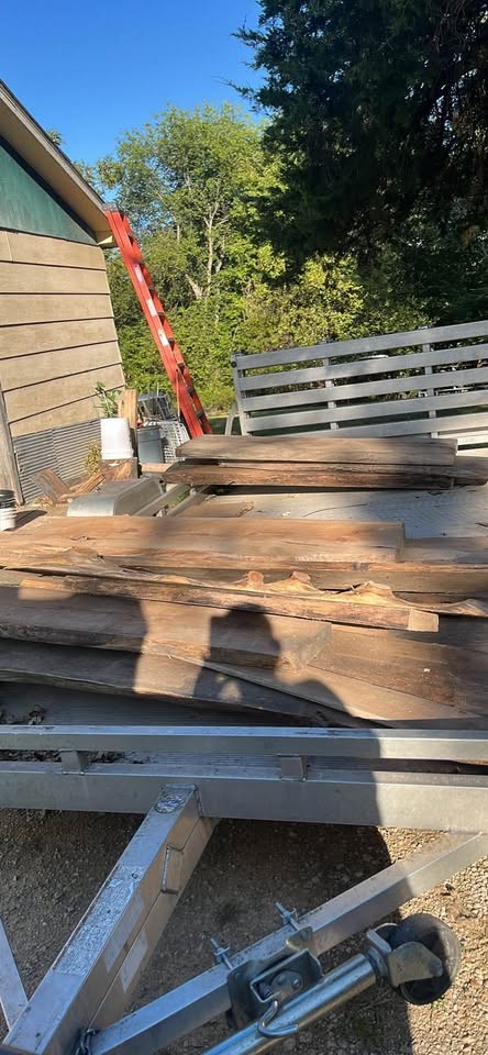 Thick cut cedar and walnut planks - Image 3