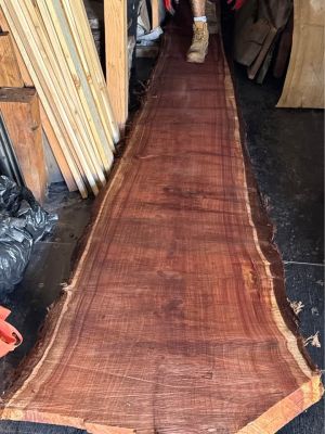 15’ Live Edge Redwood Slabs – Local Santa Ynez Redwood – Multiple Sizes