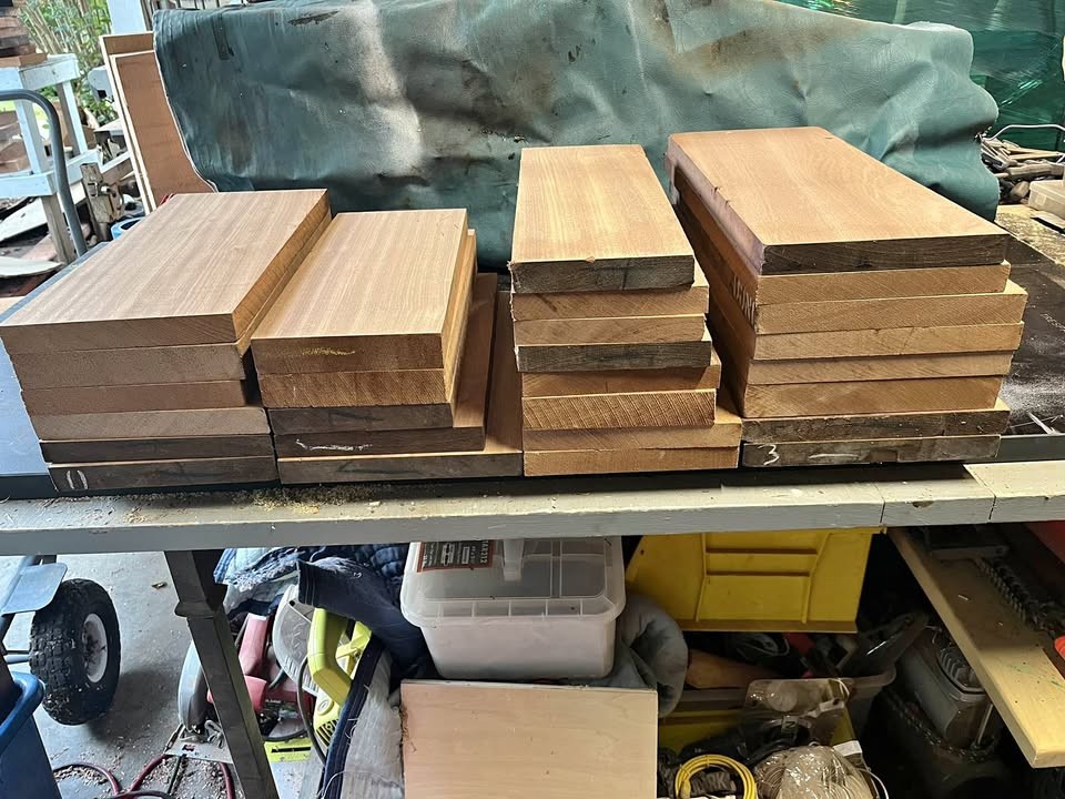 27 piece Sapele / African mahogany mix board bundle - Image 1
