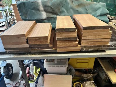 27 piece Sapele / African mahogany mix board bundle