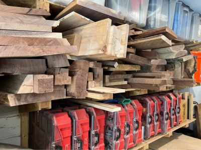 WOOD - Walnut, Oak, Poplar, Maple, Alder, Sapele rough cut lumber