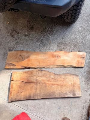 Live edge wood slab