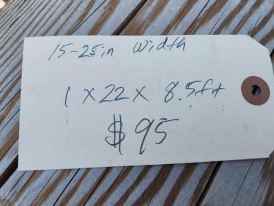 Cool Live Edge Wood Slab 1x22x8.5ft - Great Project Material - Lumber