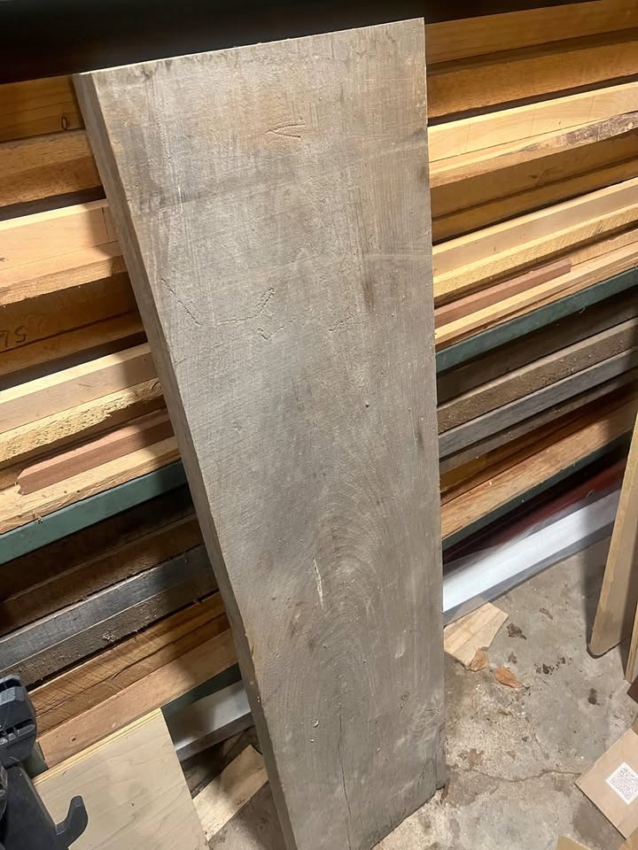 Weathered pine slabs