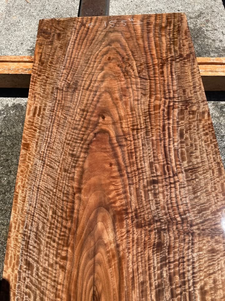 Extremely Figured Bastogne Walnut Slab - Image 4