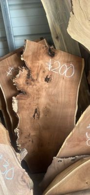 Mesquite live edge slabs