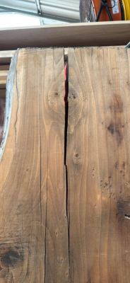 Large Redwood Live Edge Slab – 92” x 24” x 2.75” Thick