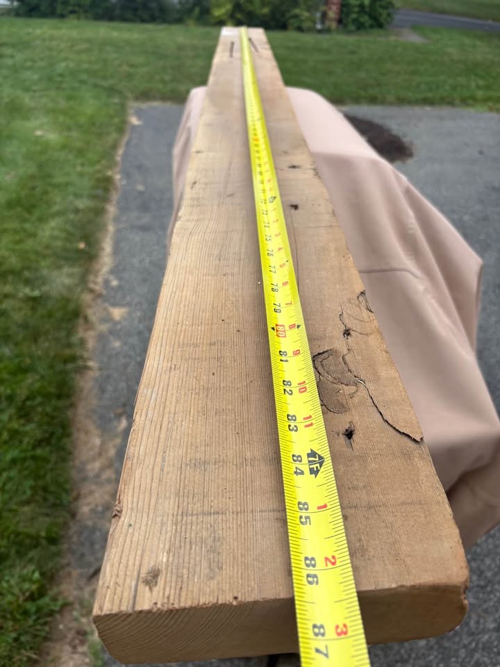 Reclaimed Barn Wood Beam - Shelf - Image 8
