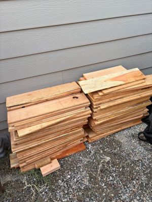 Cedar scrap wood