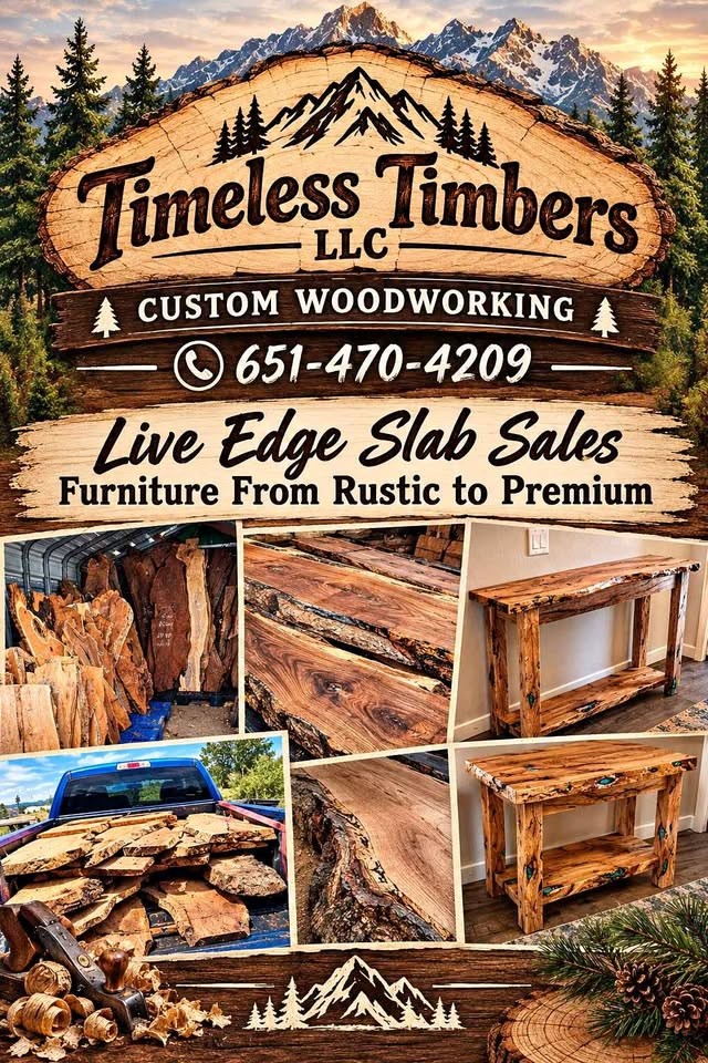 Live edge wood slabs - Image 1