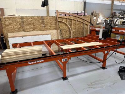 LIVE EDGE WOOD SLABS OAK, MAPLE, ELM, WALNUT, SAWMILLING W/ WOODMIZER SUPER 70 SAWMILL