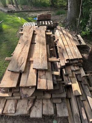 ROUGH CUT LUMBER: Beautiful OAK/MAPLE Slabs & 2x4's (MUST GO!!)