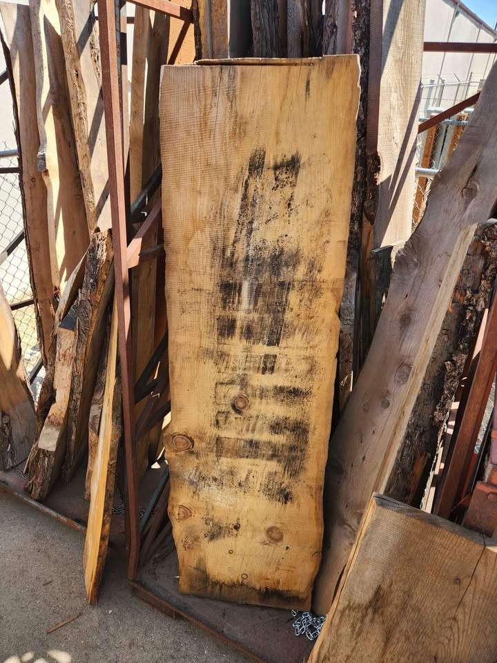 Wood Slab Woodworking Live Edge Epoxy Project 27" x 7'4" x 5" - Image 2