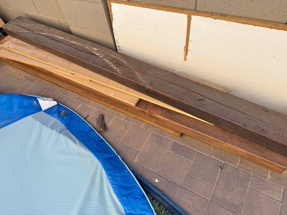 Assorted Wood Beams and Boards Lot - Image 1