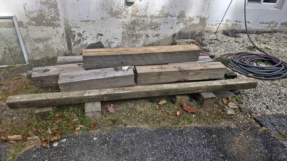 FREE Leftover Assorted Wood Beams and Posts - Image 1