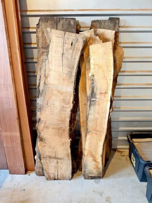 5/4 Live Edge Olive Wood Slabs - 5’ to 5’-6” Long - $17.50/BF