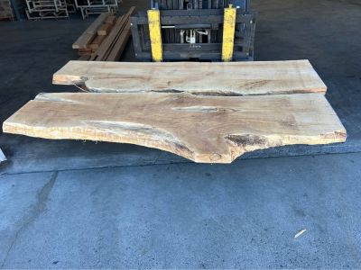 Live edge maple slabs