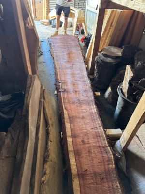 15’ Live Edge Redwood Slabs – Local Santa Ynez Redwood – Multiple Sizes
