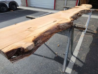3x19x11.5ft Kiln Dried Juniper Slab - Project Wood