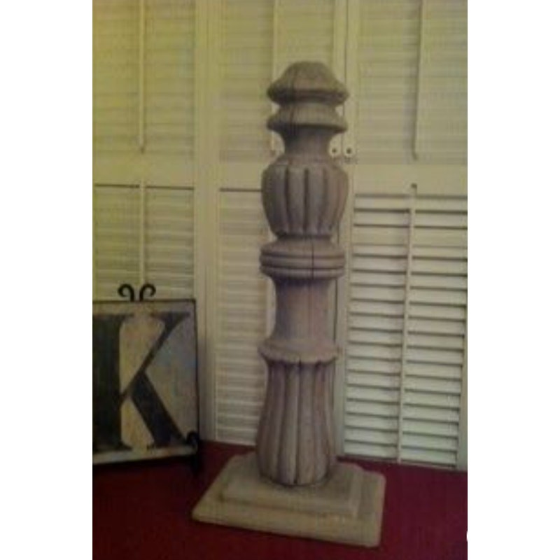 Round Bed Post Walnut Stain Wood & Resin Posts/Pillars/Columns Salvage Craft - Image 7