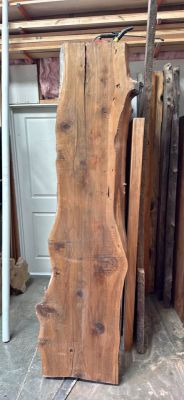 Large Redwood Live Edge Slab – 92” x 24” x 2.75” Thick