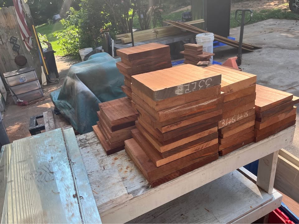 57 piece African mahogany (some light and dark) bundle - Image 5