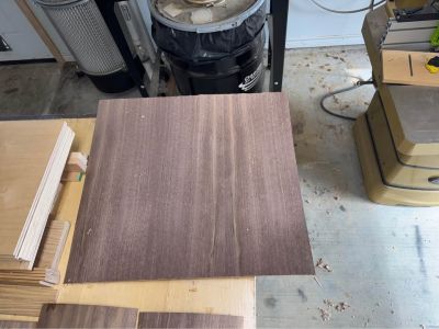Walnut veneer with 3M stick and peel backing