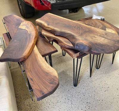 Live Edge Walnut Slabs and others made to order