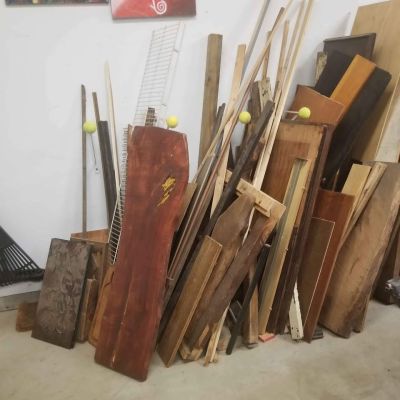Various wood pieces for sale