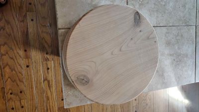 9 inch solid pine round wood