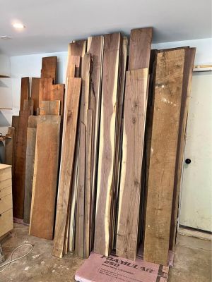 WOOD - Walnut, Oak, Poplar, Maple, Alder, Sapele rough cut lumber