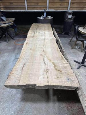 Rare Extra Long White Oak Slab — Kiln-Dried & Ready to Build